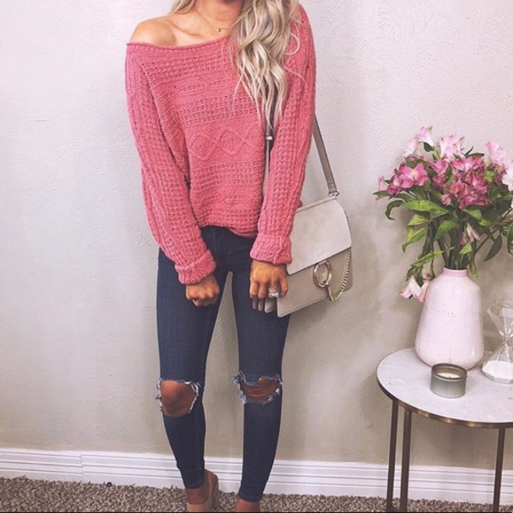 Abercrombie & Fitch Off the Shoulder Sweater